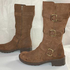 Born Tessa Buckle Boots 7.5  W81669 Brown